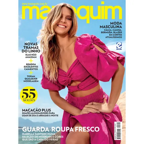 Revista Manequim Edição 744 - GUARDA-ROUPA FRESCO, Seleção de Modelos e Cores que são a Cara do Verão.