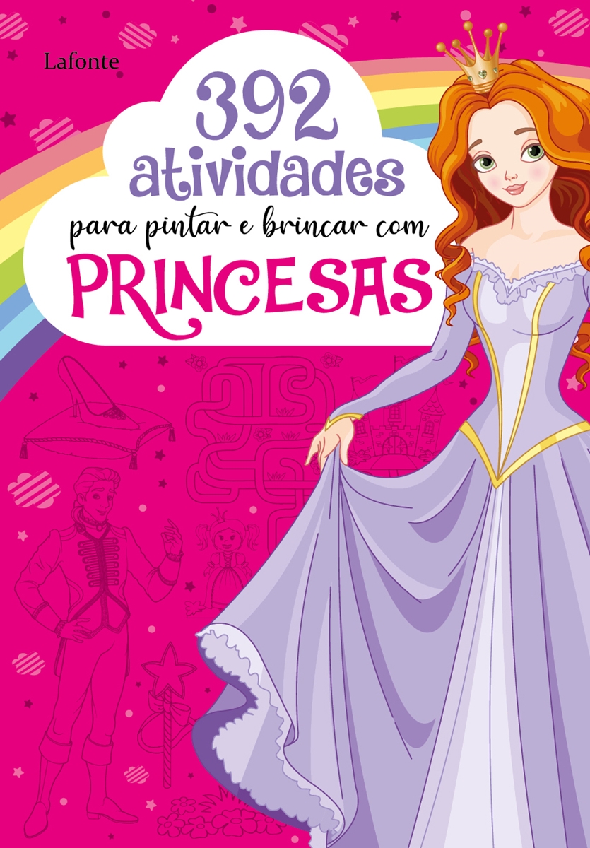 Kit 6 Revistas De Colorir Pintar Atividades Pincesas Disney