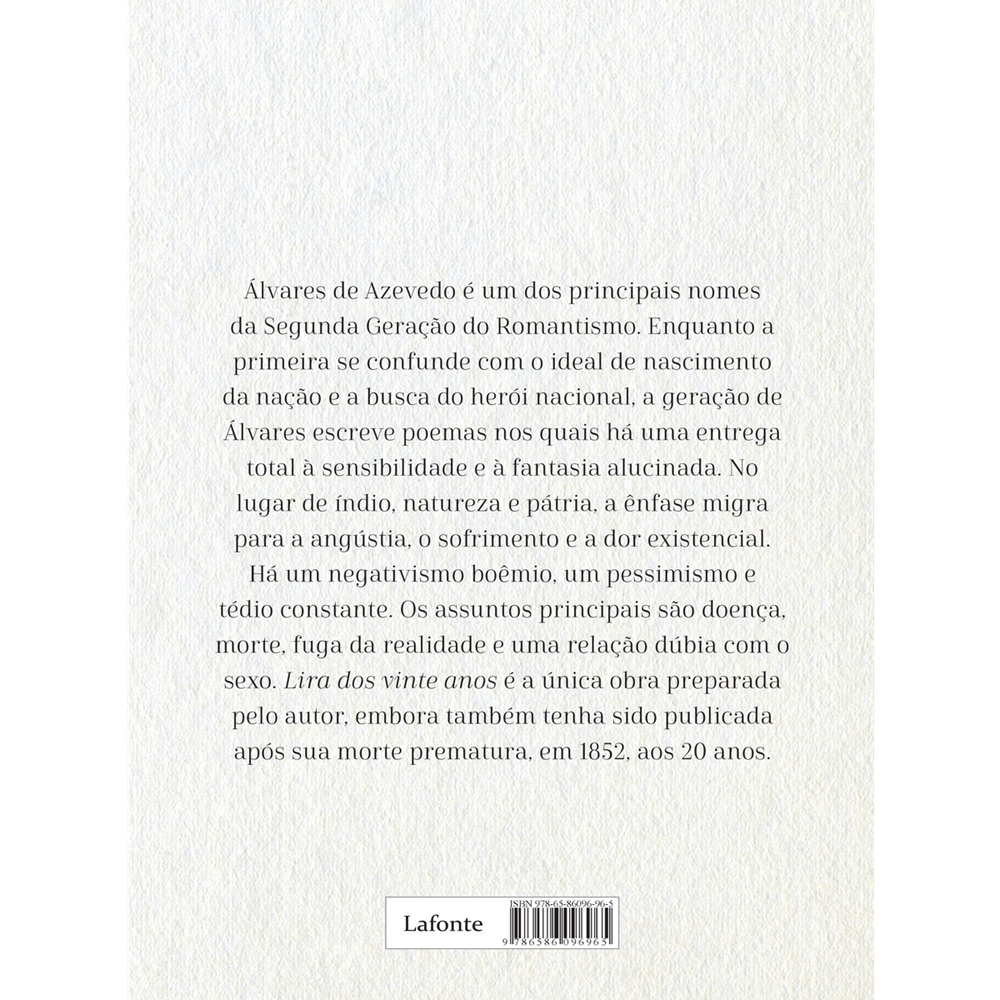 Lira dos Vinte Anos Álvares de Azevedo P9786586096965 Lira dos Vinte Anos Álvares de Lira dos Vinte Anos Álvares de Azevedo P9786586096965 Lira dos Vinte Anos Álvares de