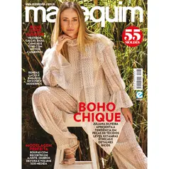 Revista Manequim Edição 782 - BOHO CHIQUE, Apresenta a Tendência em Peças de Tecidos leves Estampadas Étnicas.