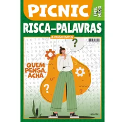 Risca-Palavras & Passatempos: Fácil/Médio - Quem pensa, acha - Pic Nic