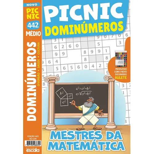 Dominúmeros Médio: Mestres da Matemática - Pic Nic Ed. 442