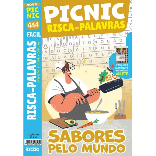 Risca-Palavras Fácil: Sabores Pelo Mundo - Pic Nic Ed. 444