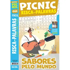 Risca-Palavras Fácil: Sabores Pelo Mundo - Pic Nic Ed. 444