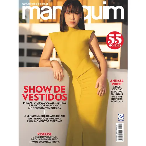 Revista Manequim Edição 785 - Show de Vestidos, Pregas, Drapeados, Assimetrias e Franzidos Marcam Modelos da Temporada