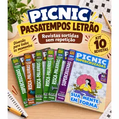 Kit 10 Revistas Passatempos Letrão Sortidas Sem Repetição