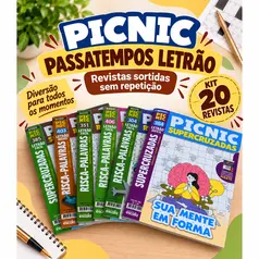 Kit 20 Revistas Passatempos Letrão Sortidas Sem Repetição