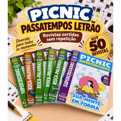 Kit 50 Revistas Passatempos Letrão Sortidas Sem Repetição